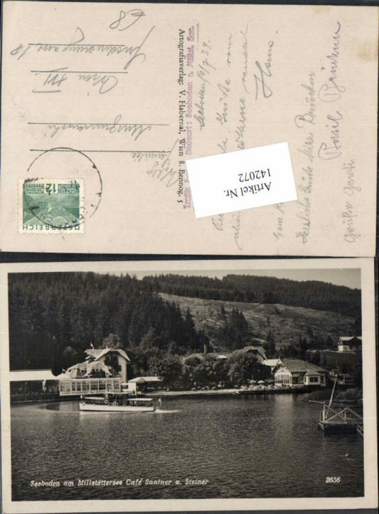 142072, Seeboden am Millstättersee Cafe Santner und Steiner 1935