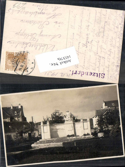 143376, Rare photo postcard Sitzendorf ad Schmida Hollabrunn 1930
