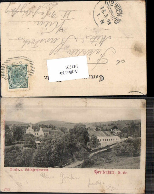 143791, Breitenfurth Breitenfurt near Vienna Church Restaurant 1900
