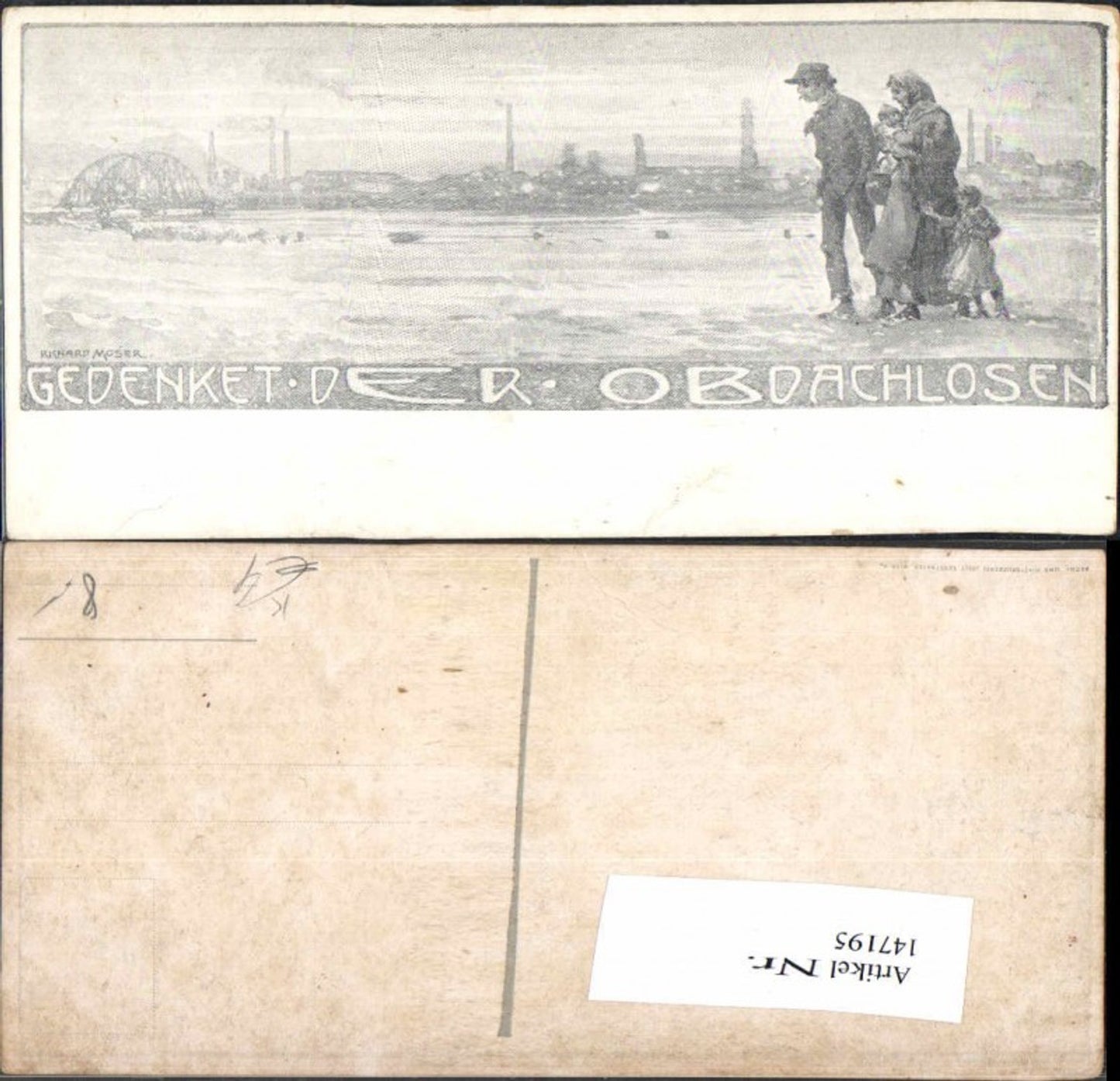 147195,Richard Moser Gedenket der Obdachlosen