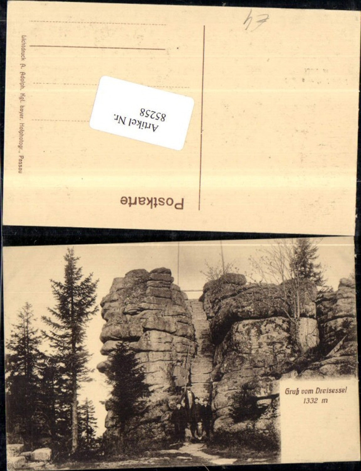 85258,Gruß v. Dreisessel Dreisesselberg