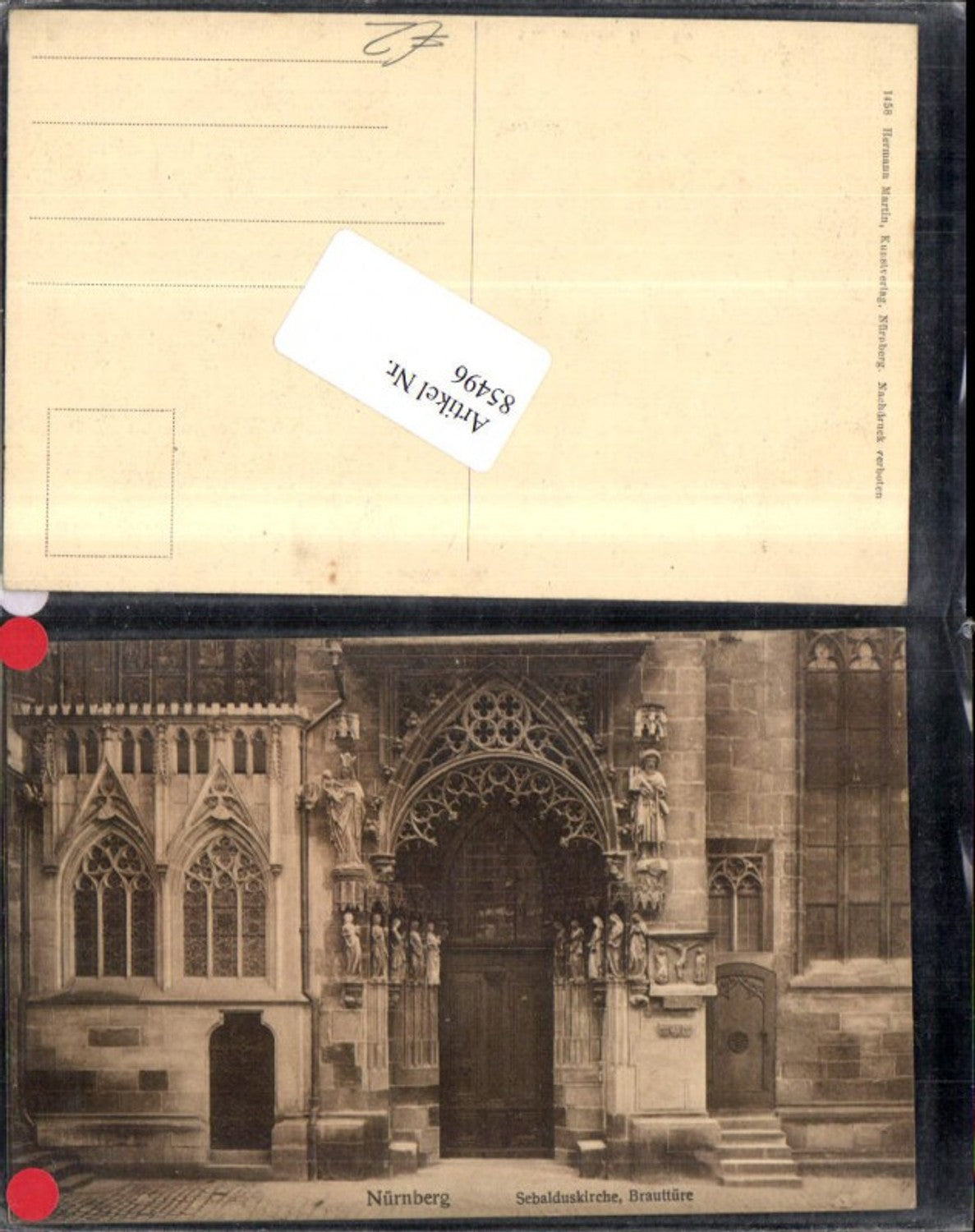 85496,Nürnberg Sebalduskirche Kirche Brauttüre