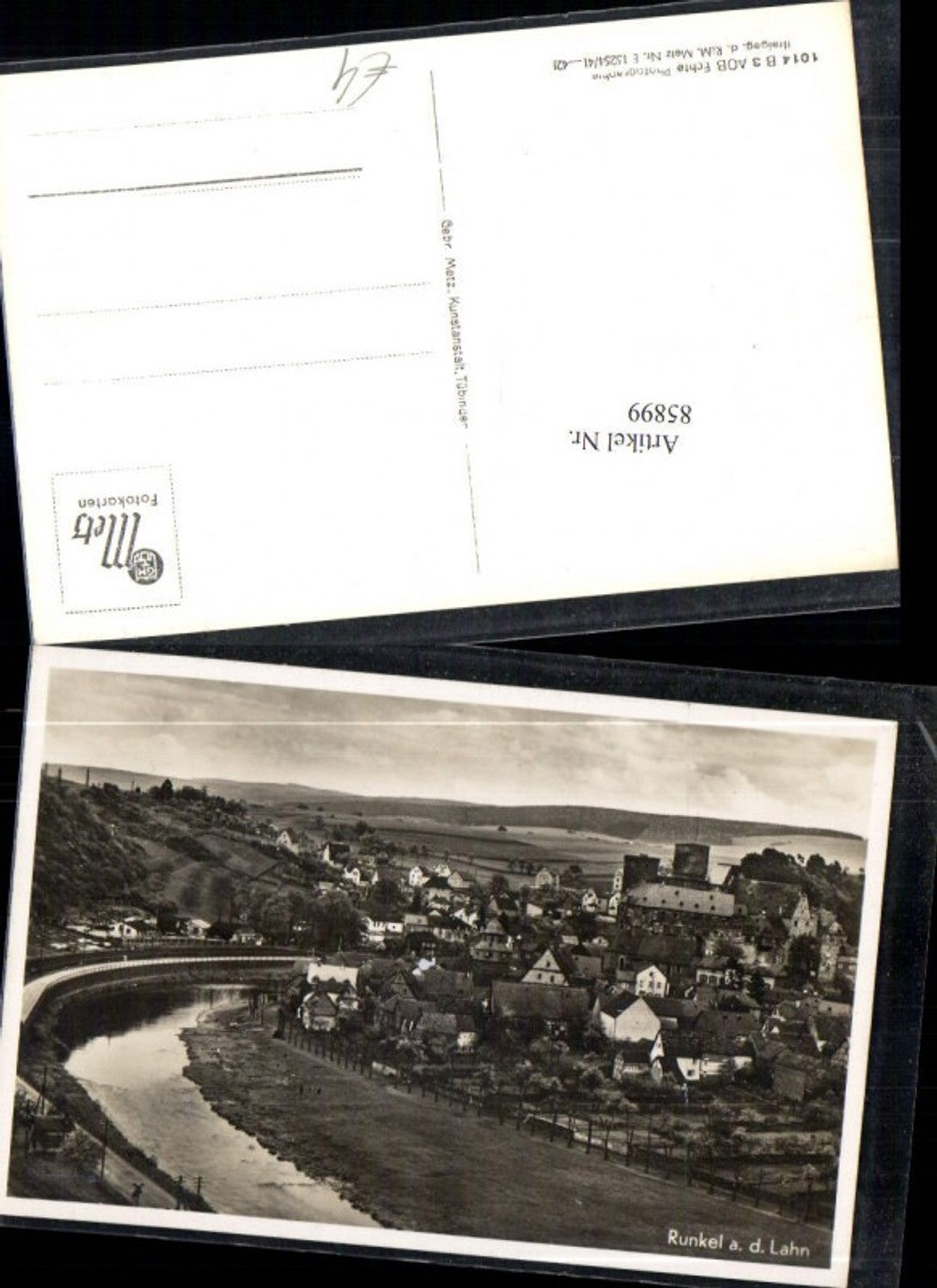 85899, Runkel aan Lahn, town view 
