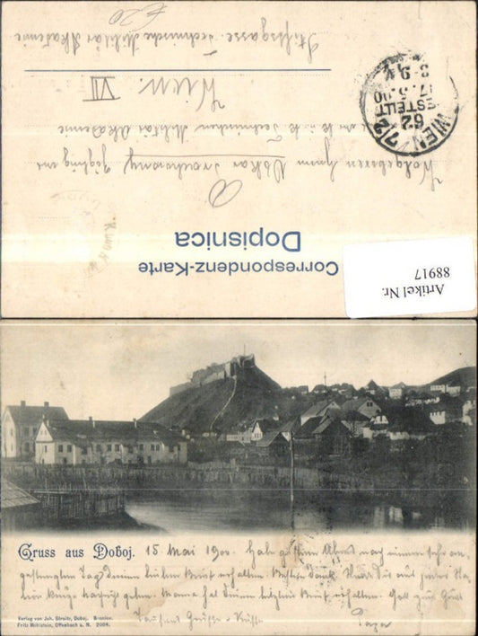 88917, Greetings from Doboj Total 1900