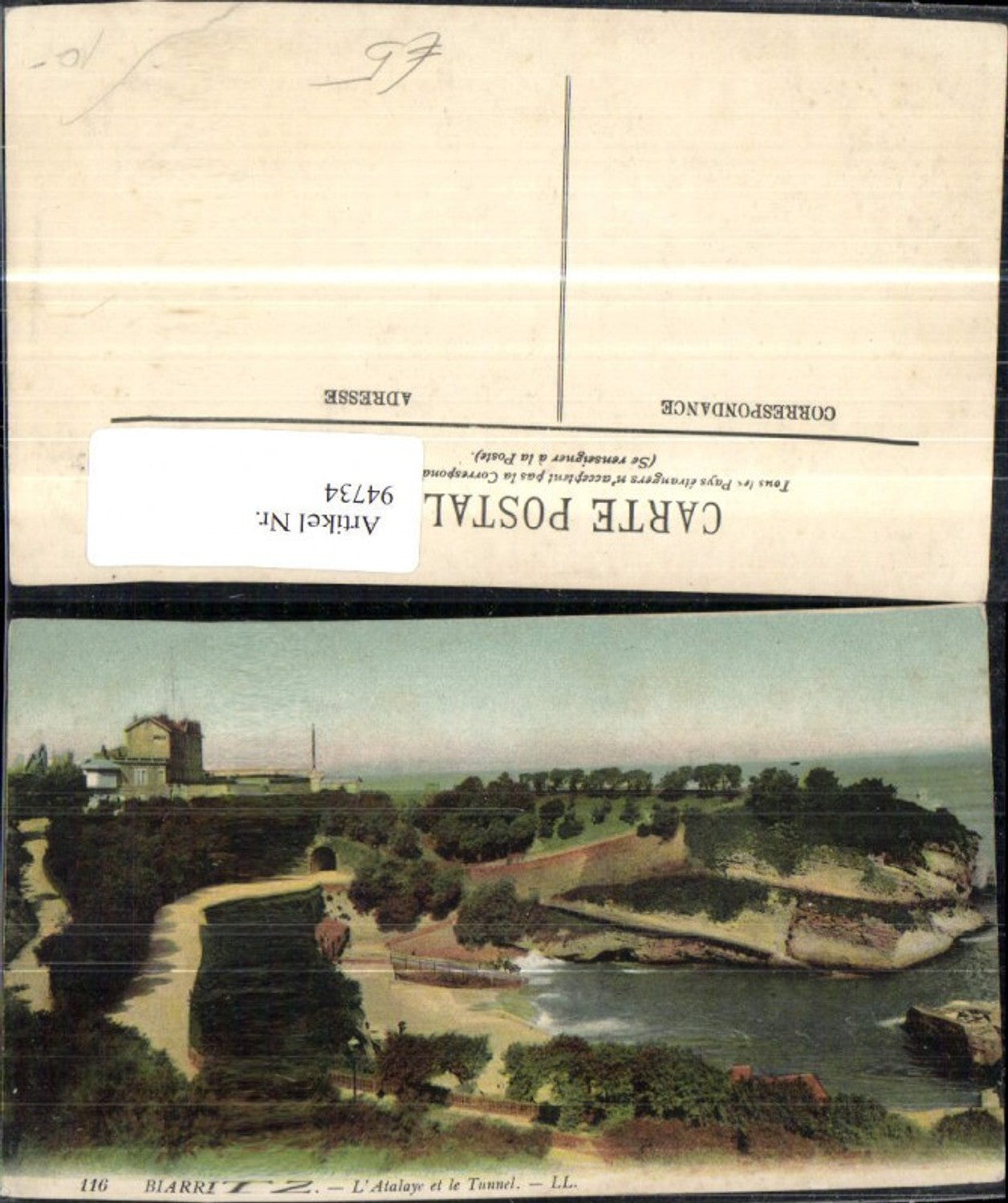 94734,Biarritz Küstenansicht