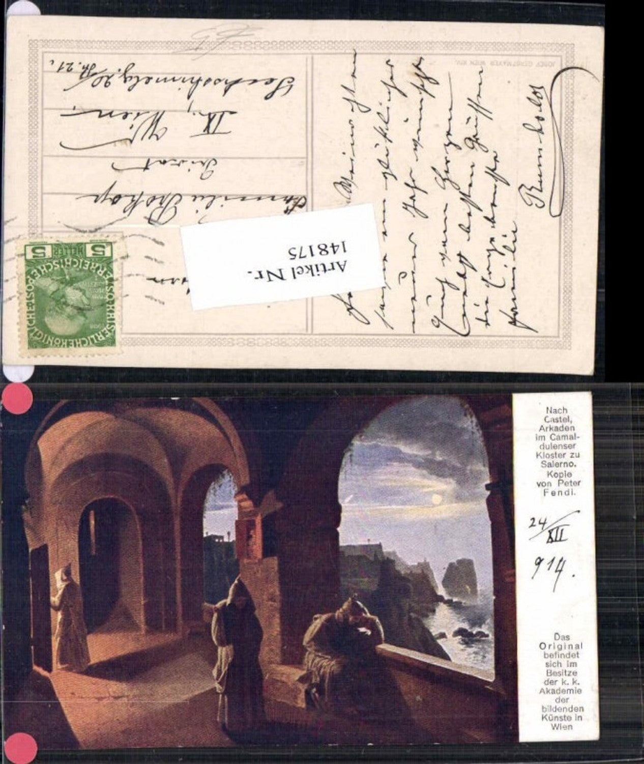 148175,Kloster Salerno sign Peter Fendi