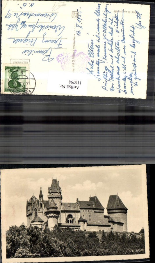 116798, Kreuzenstein Castle Front 1955