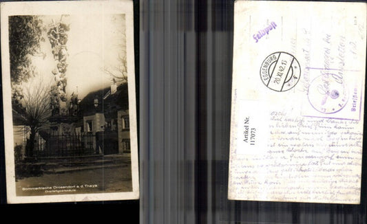 117073,Drosendorf a. d. Thaya Dreifaltigkeitssäule 1942