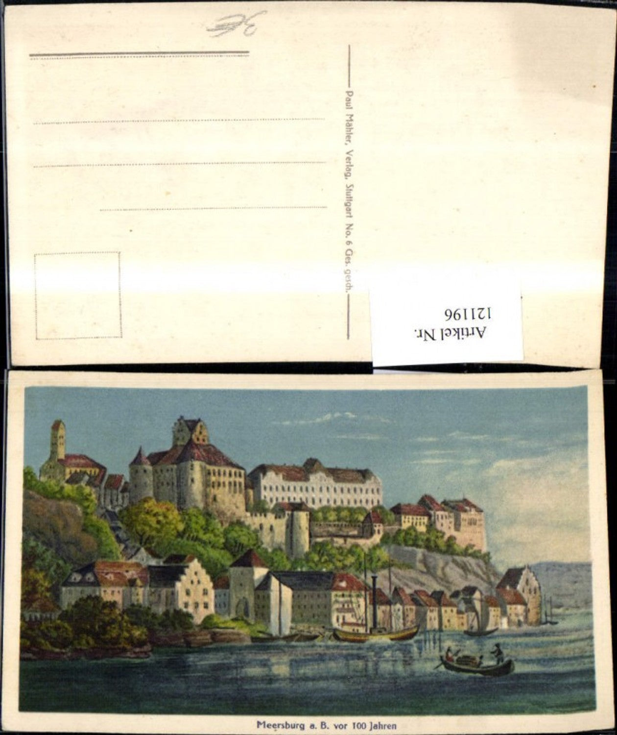 121196, Meersburg on Lake Constance, 100 years ago, Artists' Academy