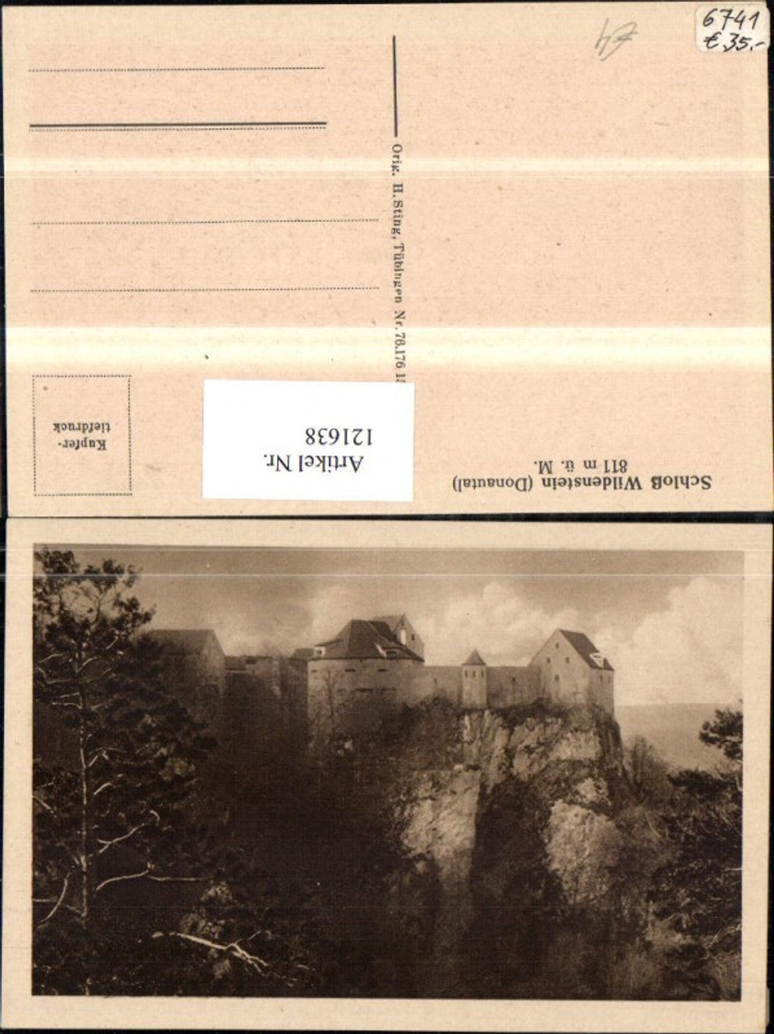 121638, Danube Valley Wildenstein Castle View