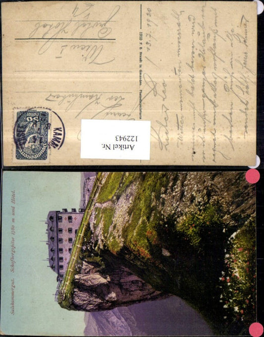 122943, Salzkammergut Schafbergspitze u. Hotel 1920 pub Brandt 568