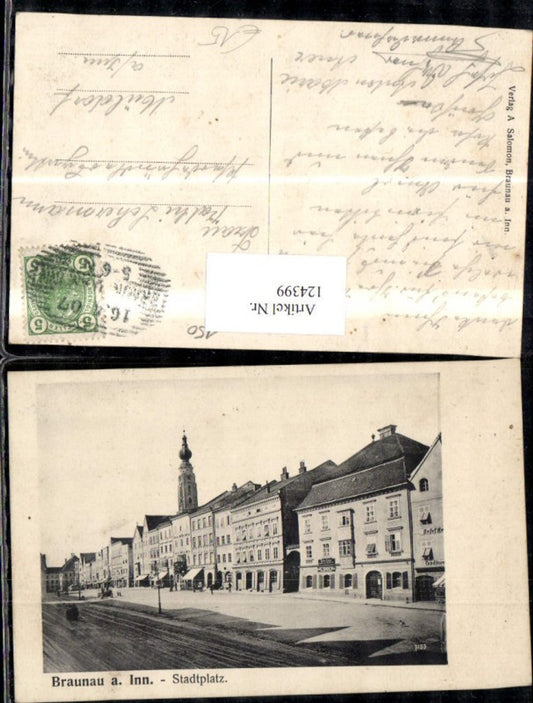 124399, Braunau am Inn, town square, 1907