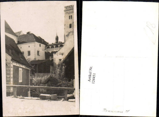 124451, Braunau am Inn, View of building, Rare photo postcard