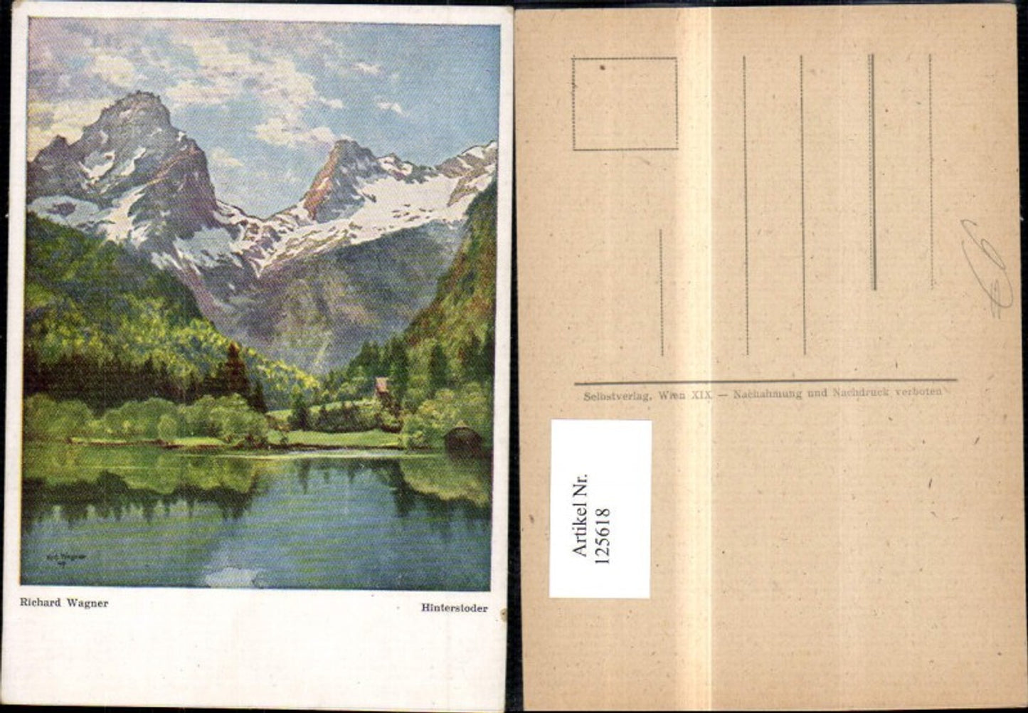 125618, Hinderstoder Artist Sign Richard Wagner