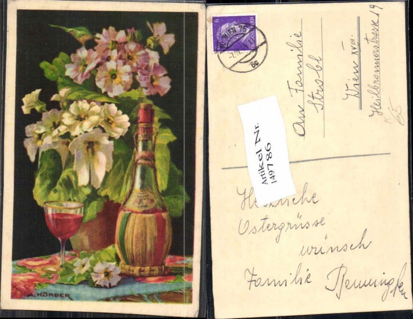 149786,A. Körber signiert Blumen