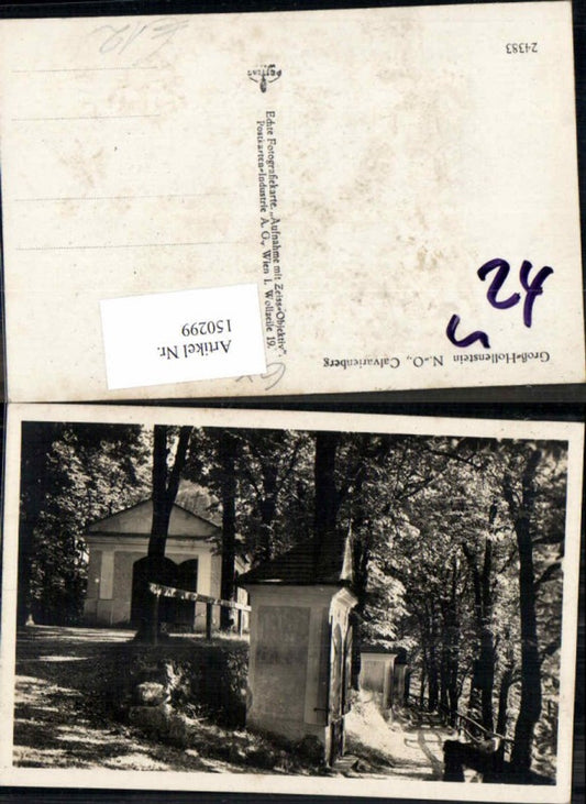 150299, Gross Hollenstein Calvarienberg, view of the path, 1930 