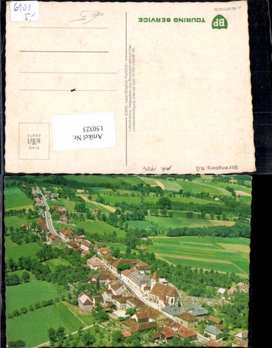 150323, Aerial photograph of Strengberg near Amstetten, BP advertisement 1984 