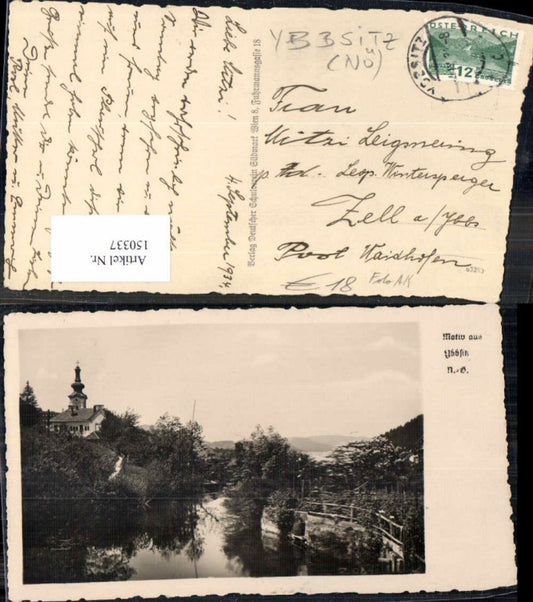 150337, Rare photo postcard from Ybbsitz 1930 