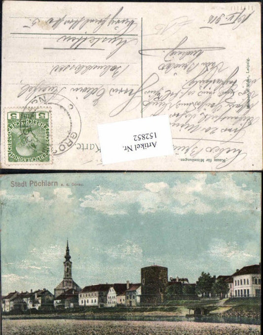 152852, City of Pöchlarn on the Danube 1915