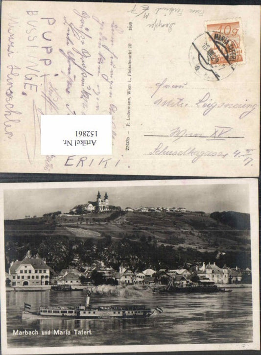 152861, Marbach an der Donau Maria Taferl Donau Dampfer Franz Ferdinand