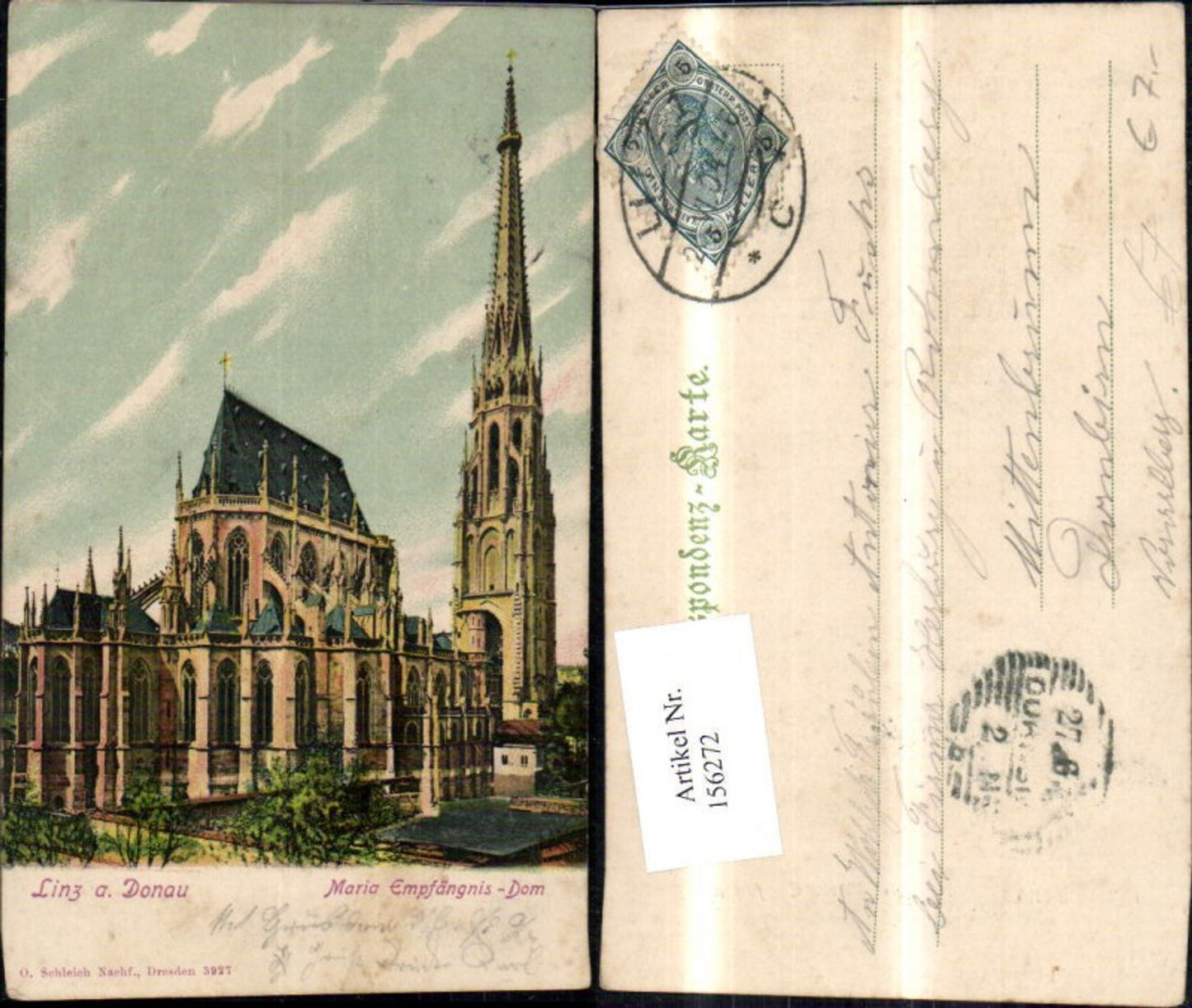 156272, Linz Cathedral of the Immaculate Conception 1904