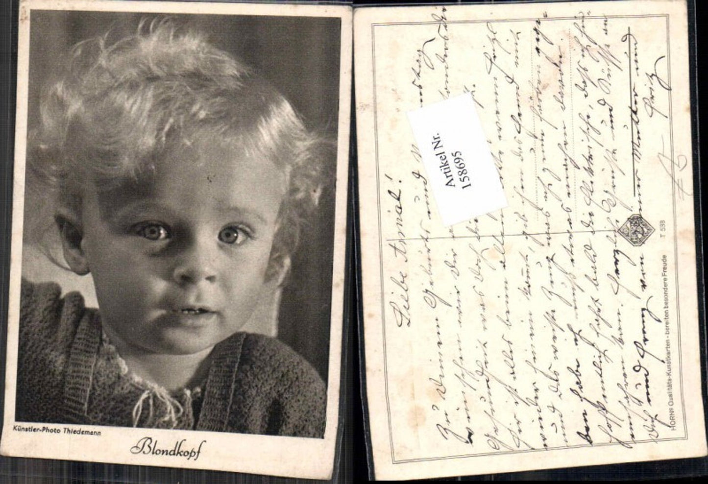 158695, Cute children, blond head, artist, photo Thiedemann