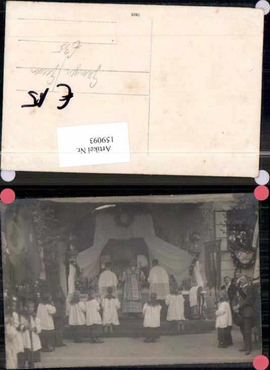 159093, Photo AK St. Georgen ad Gusen Bell Consecration Priest