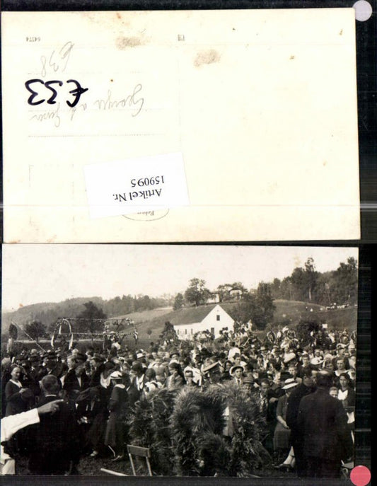 159095, Photo AK St. Georgen ad Gusen surroundings Bell consecration procession