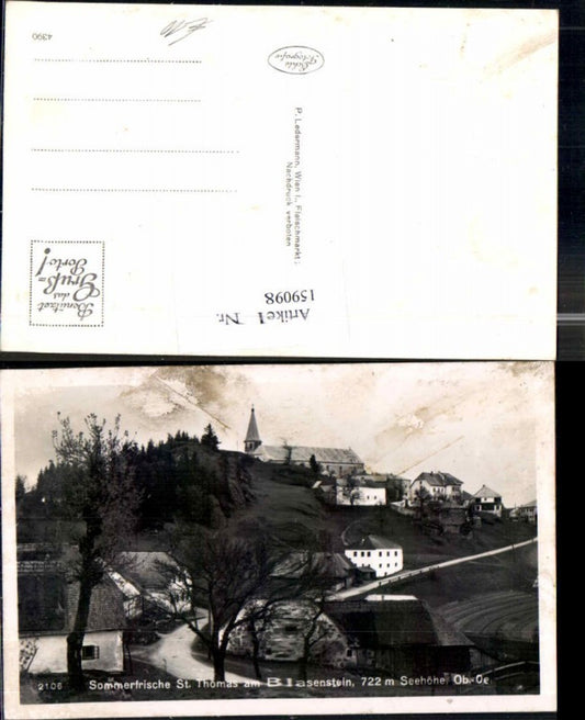 159098, St. Thomas am Blasenstein, view of the town in 1940