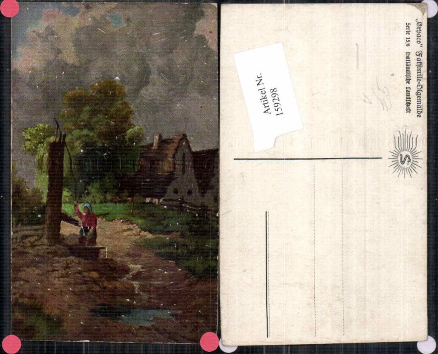 159298,Ölgemälde Imitations Karte Erpaco Facsimile 15-6 Holländische Landschaft