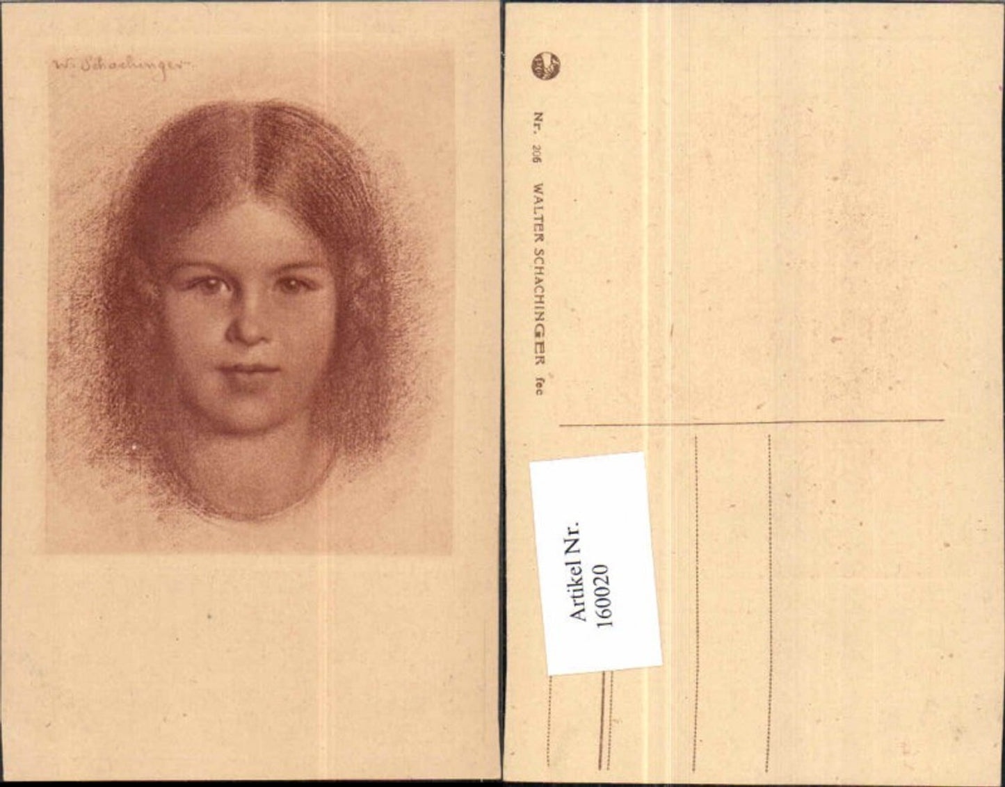 160020,Walter Schachinger 206 Kind Kinder Portrait