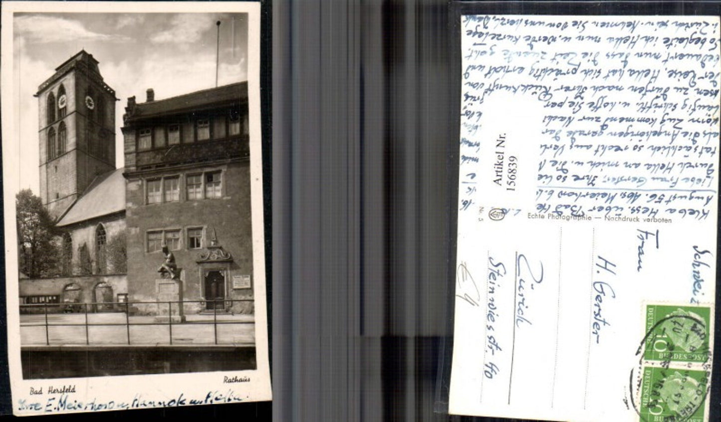 156839, Bad Hersfeld Town Hall 1956 