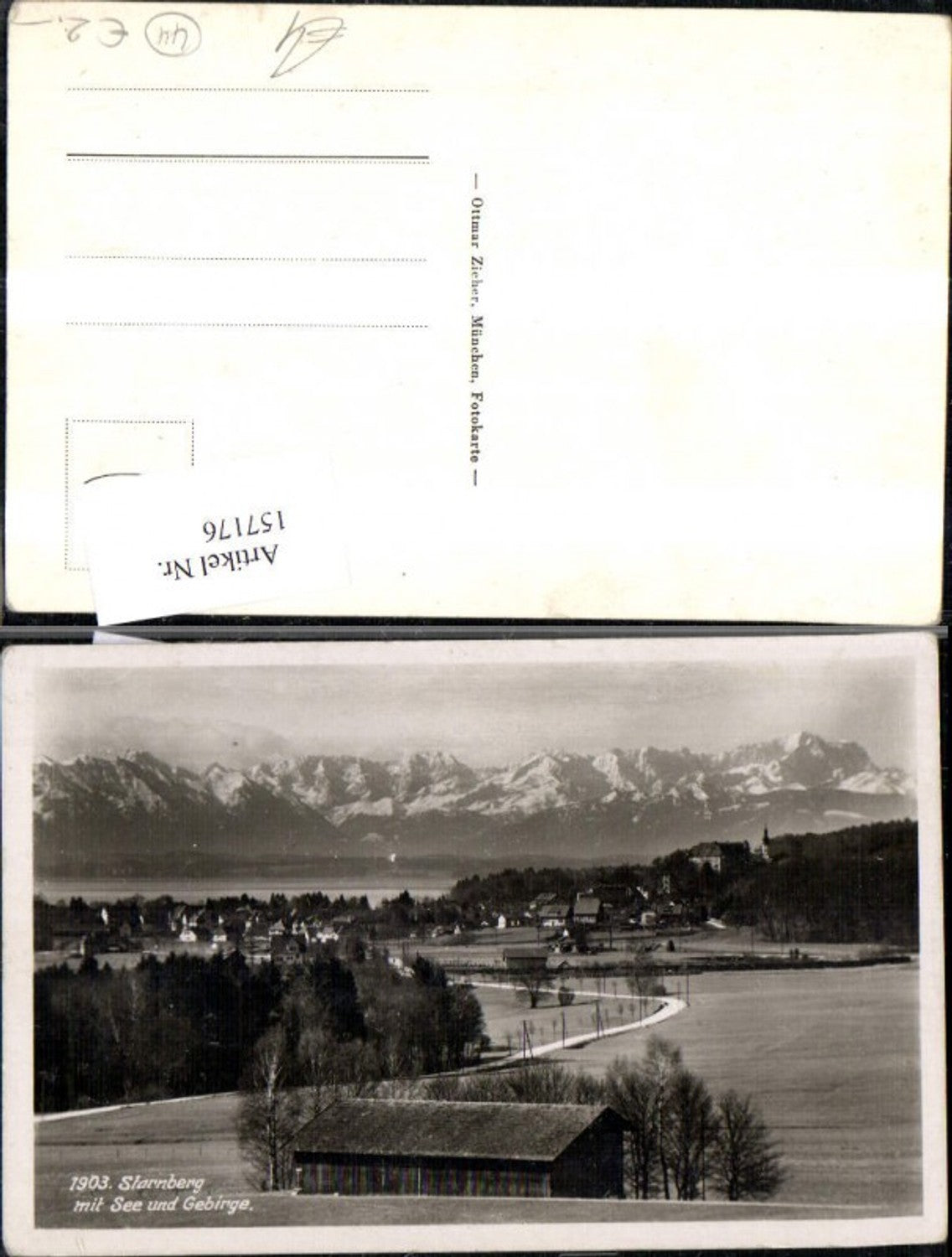 157176,Starnberg m. See u. Gebirge