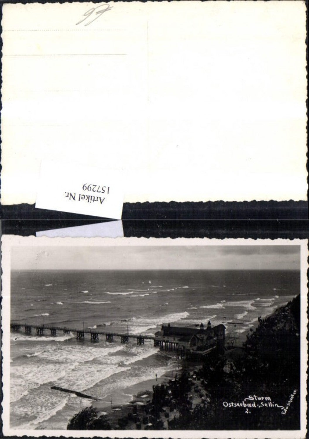 157299, Baltic Sea resort Sellin Rügen Storm 