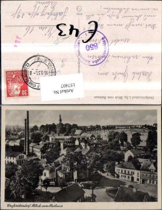 157407, Großröhrsdorf View from the town hall