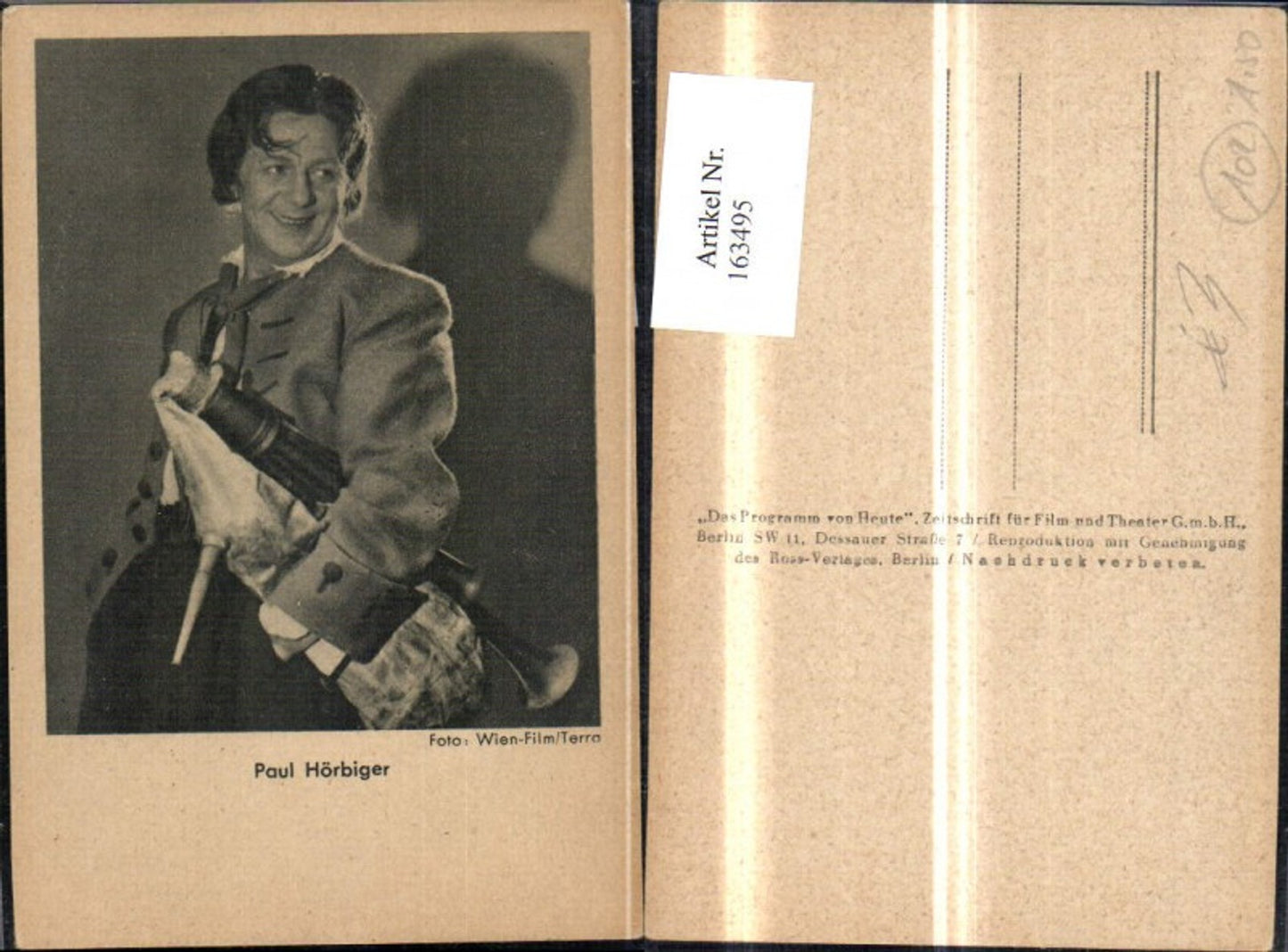 163495, Paul Hörbiger
