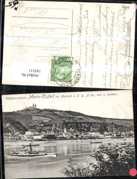 164111, Maria Taferl m. Marbach Danube steamer 1910