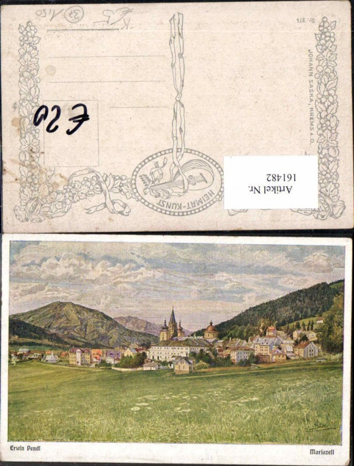 161482,Erwin Pendl Mariazell Tolle Künstlerkarte