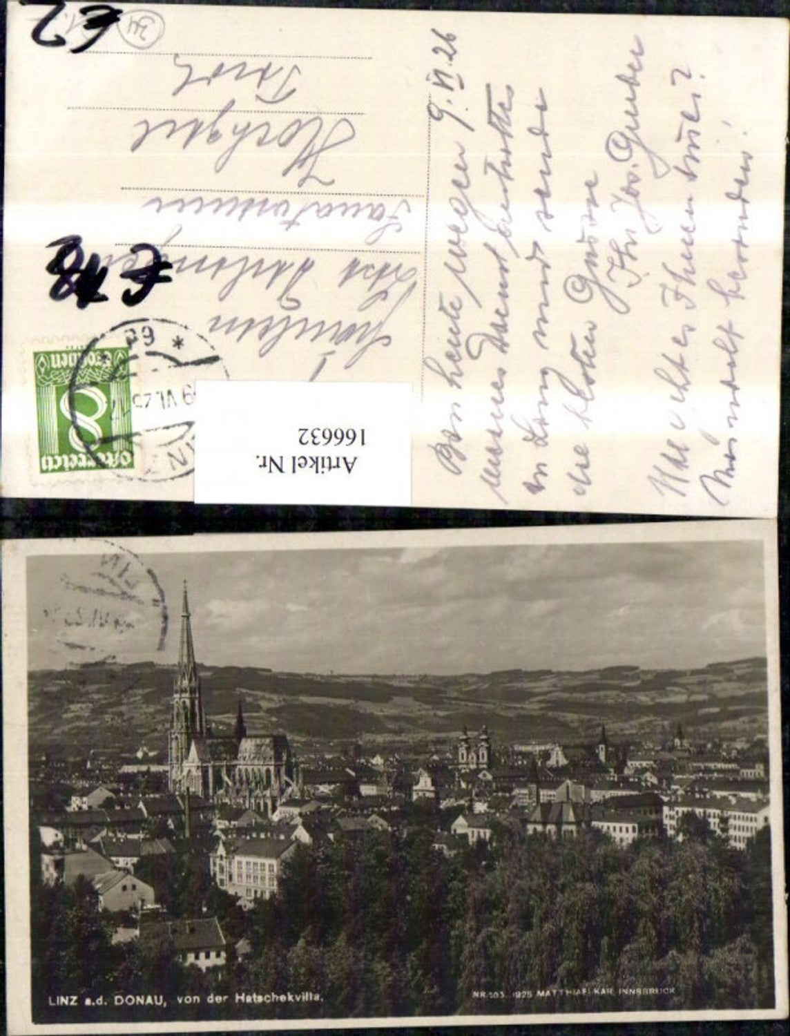 166632, Linz vd Hatschekvilla 1925