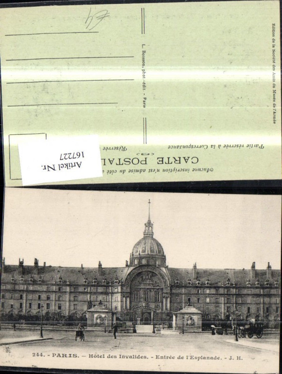 167227,Paris Hotel des Invalides Entree de l Esplanade