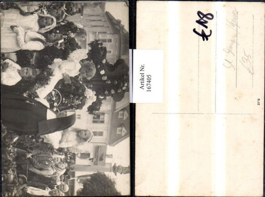 167405, Photo AK St. Georgen ad Gusen Bell Consecration Children Nun