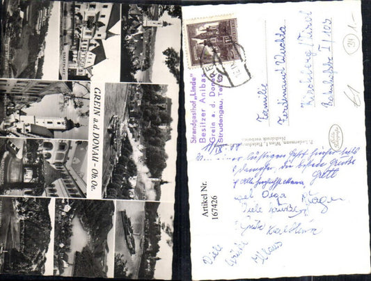 167426, Grein Bad Kreuzen St. Nikola Danube Whirlpool Multi-image postcard