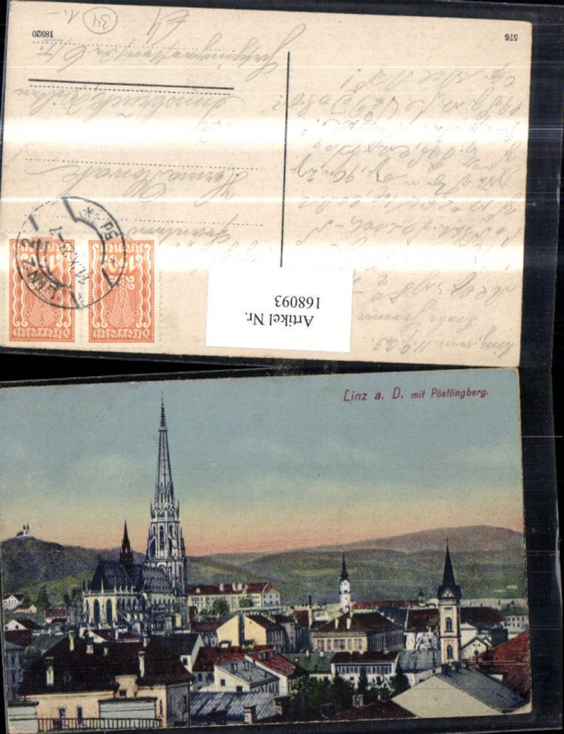168093, Linz m. Pöstlingberg, town view