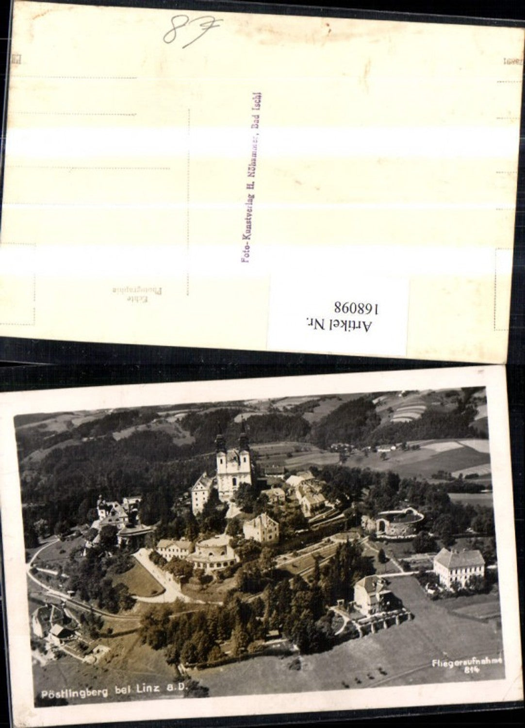 168098, Linz aerial photograph Pöstlingberg