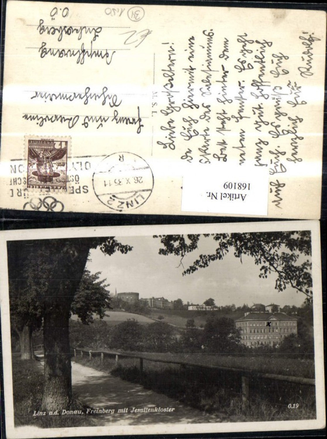 168109, Linz Freinberg with Jesuit monastery