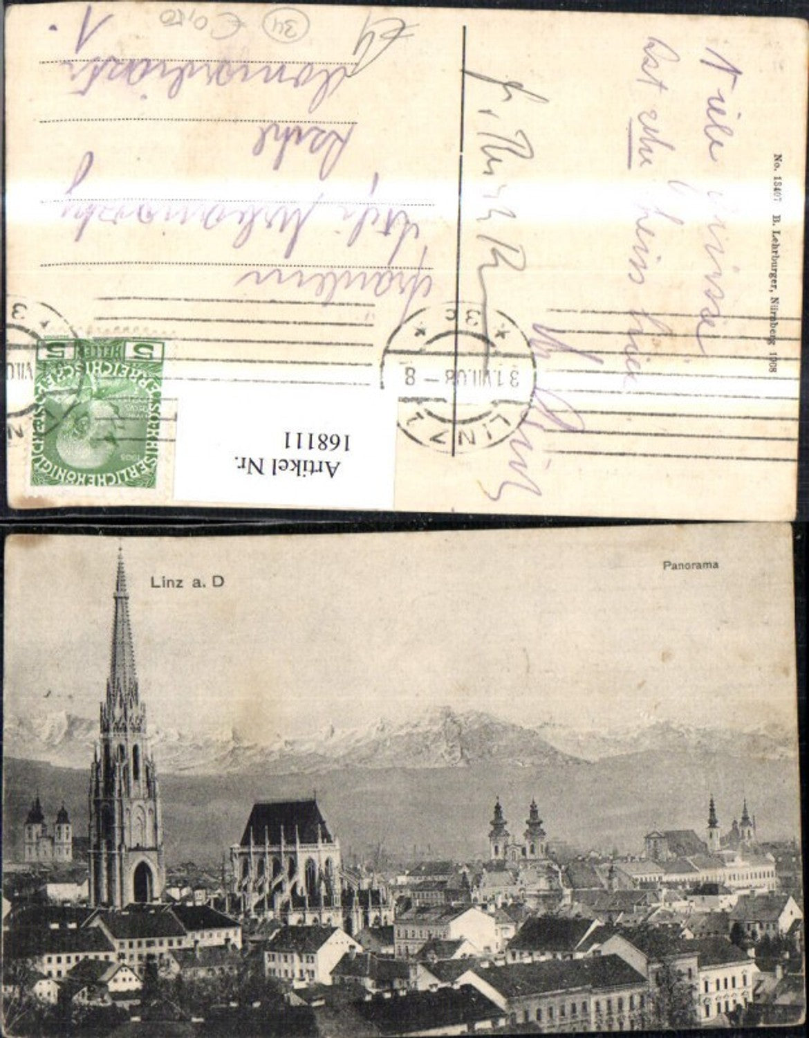 168111, Linz Panorama Town View