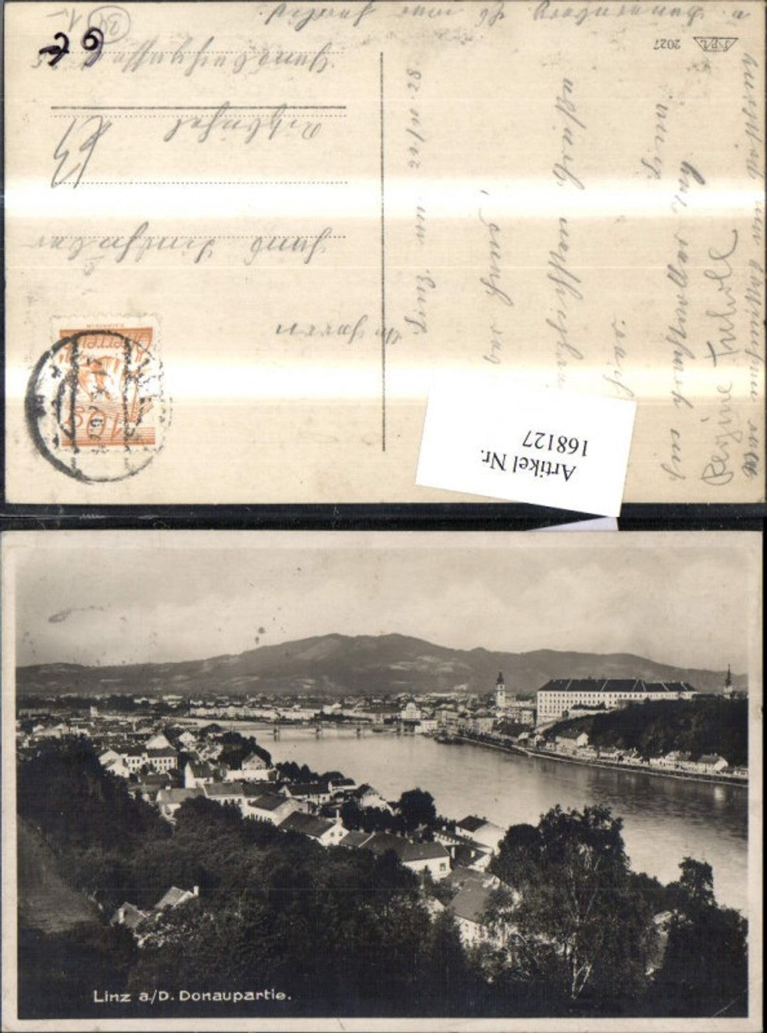 168127, Linz Danube area, town view