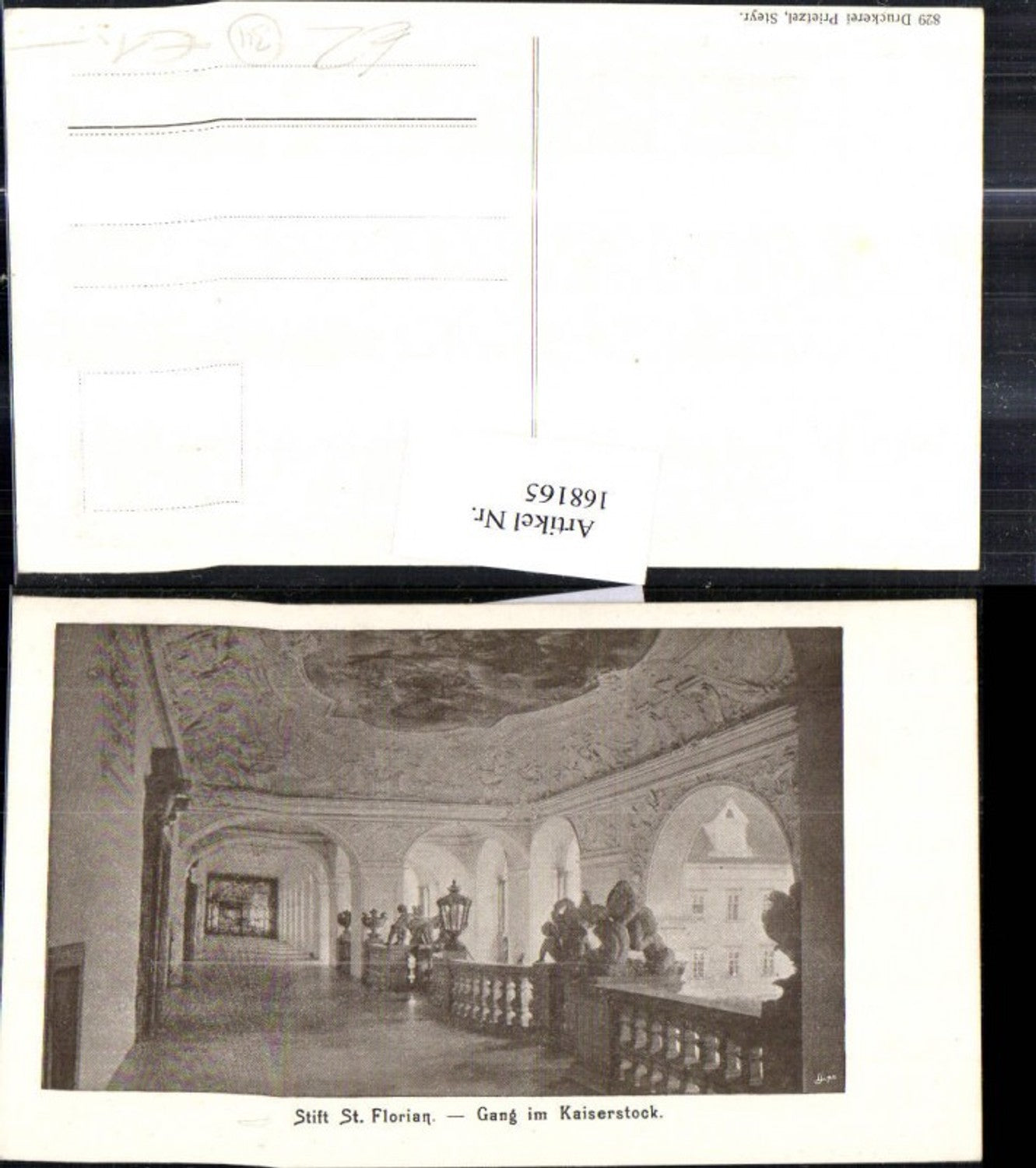 168165, St. Florian Abbey, passage in the Kaiserstock