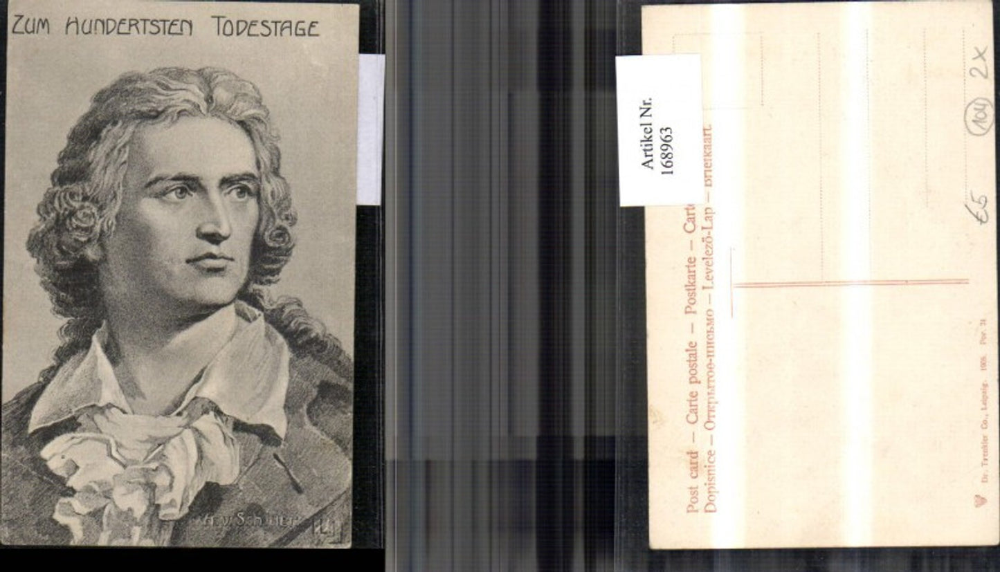 168963, Friedrich Schiller, centenary of his death, portrait
