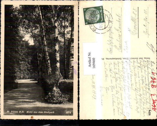 169460, St. Pölten Motif ad Stadtpark 1939